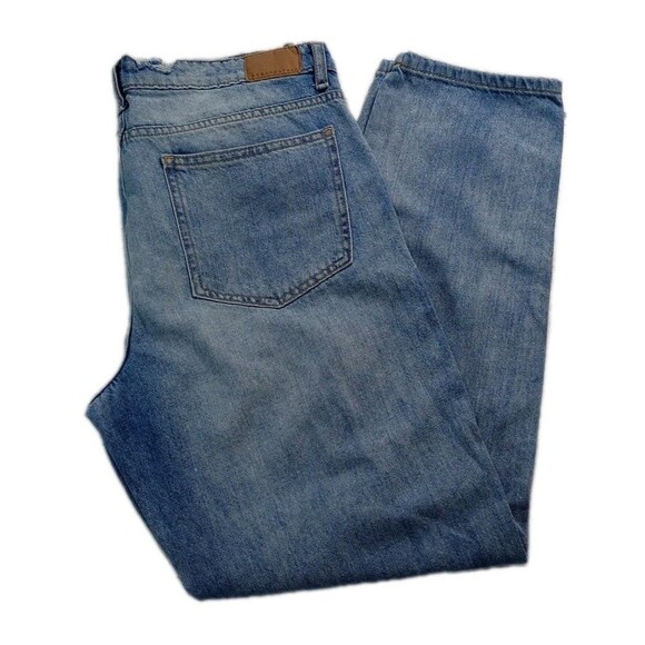 Aeropostale Boyfriend Jeans Women’s Size 10 Distressed Ripped Stone Wash Denim - Picture 1 of 15